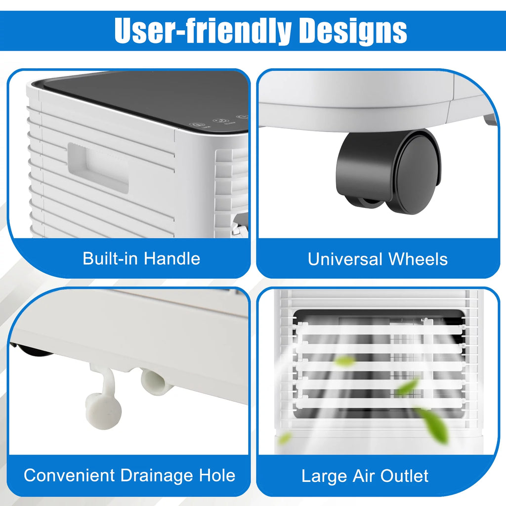 5000 BTU Portable Air Conditioner 3-in-1 Black F108512
