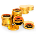 84 Pcs Halloween Candy Party Favors Chocolate Coins Gold Foil K600341