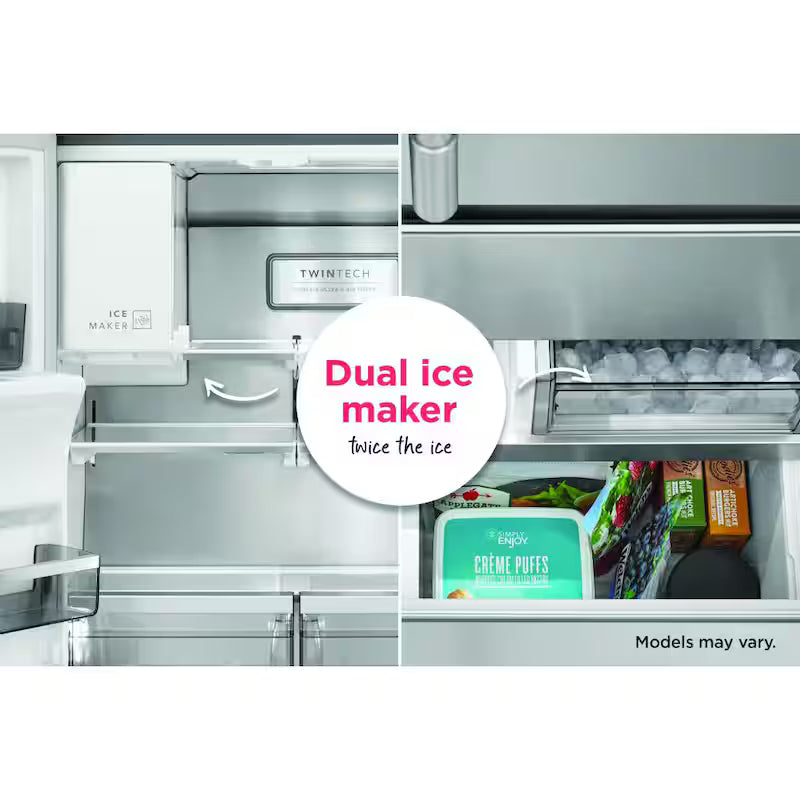 22.6 cu. ft. French Door Refrigerator in Black Stainless Steel Z7073