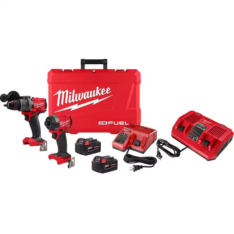 18-V Lithium-Ion Brushless Cordless Hammer Drill and Impact Driver Combo Kit B493537