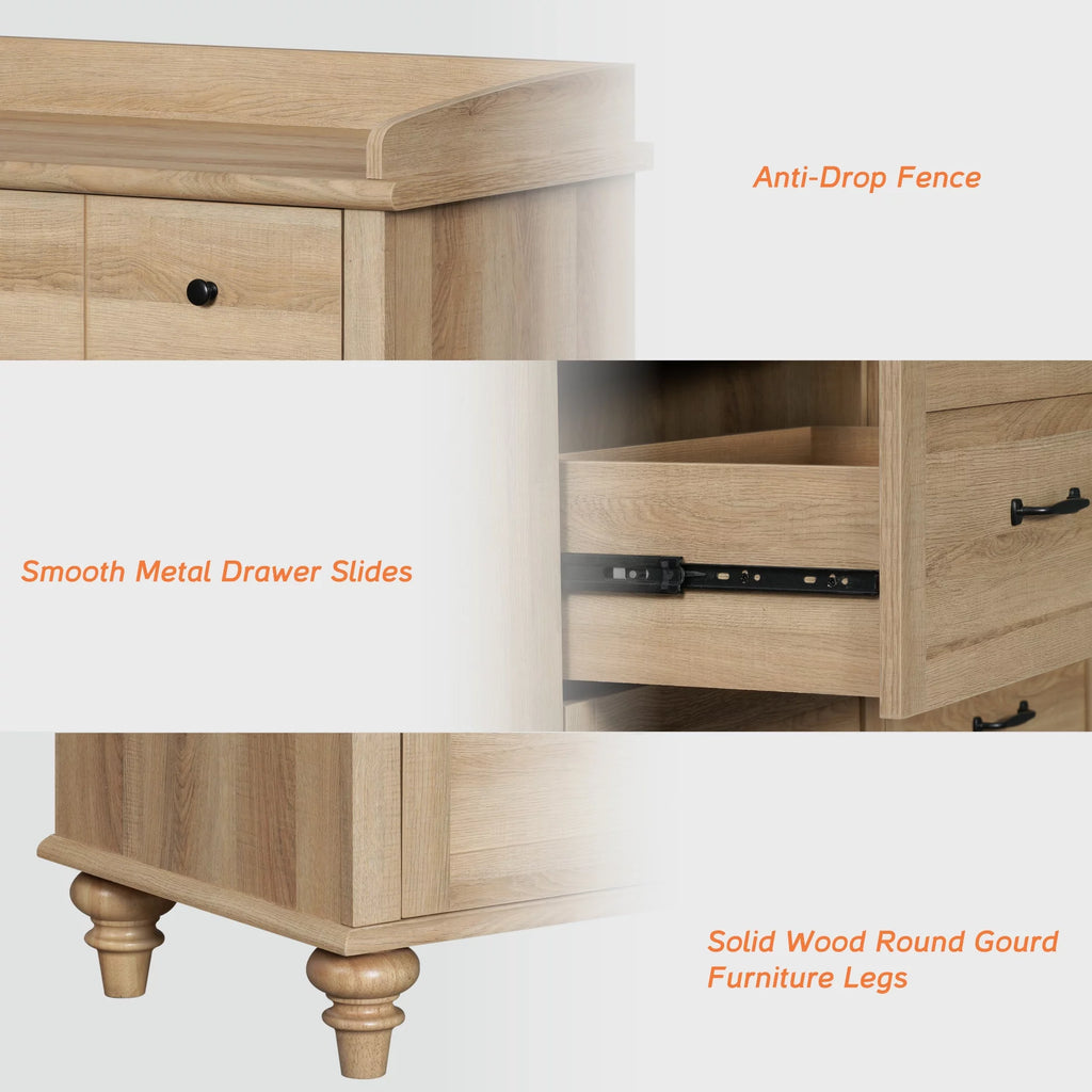 Wood Kids Dresser with 6 Drawers R2533