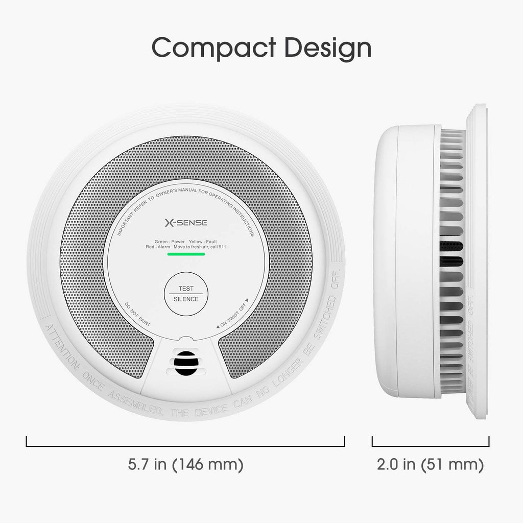 2-in-1 Smoke and Carbon Monoxide Detector Alarm H283