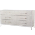 White Wood 6 Drawer Dresser I7314