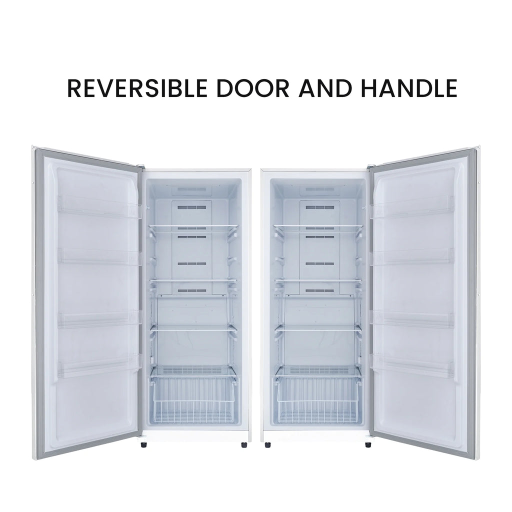 17 cu. ft Convertible Upright Freezer/Refrigerator in White with Reversible Door F332
