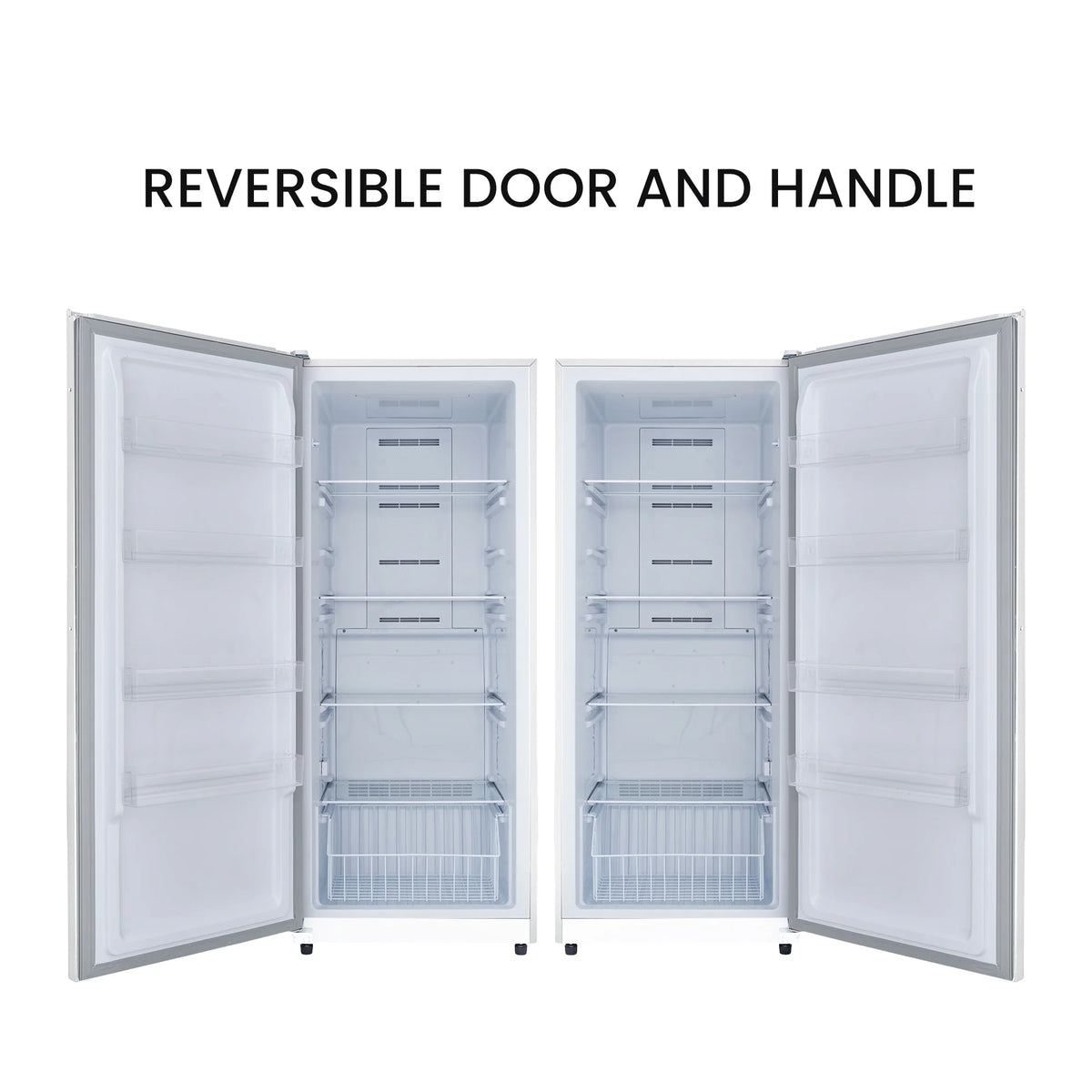 17 cu. ft Convertible Upright Freezer/Refrigerator in White with Reversible Door F332