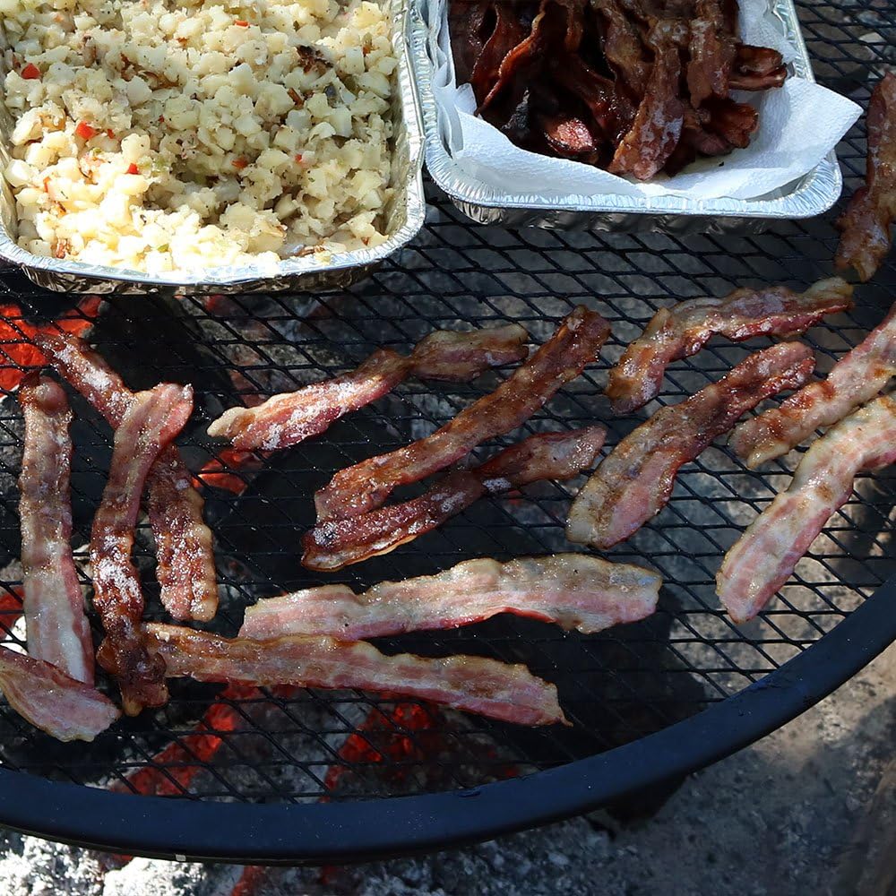 Round Heavy-Duty Steel Campfire Cooking Grate Q447523