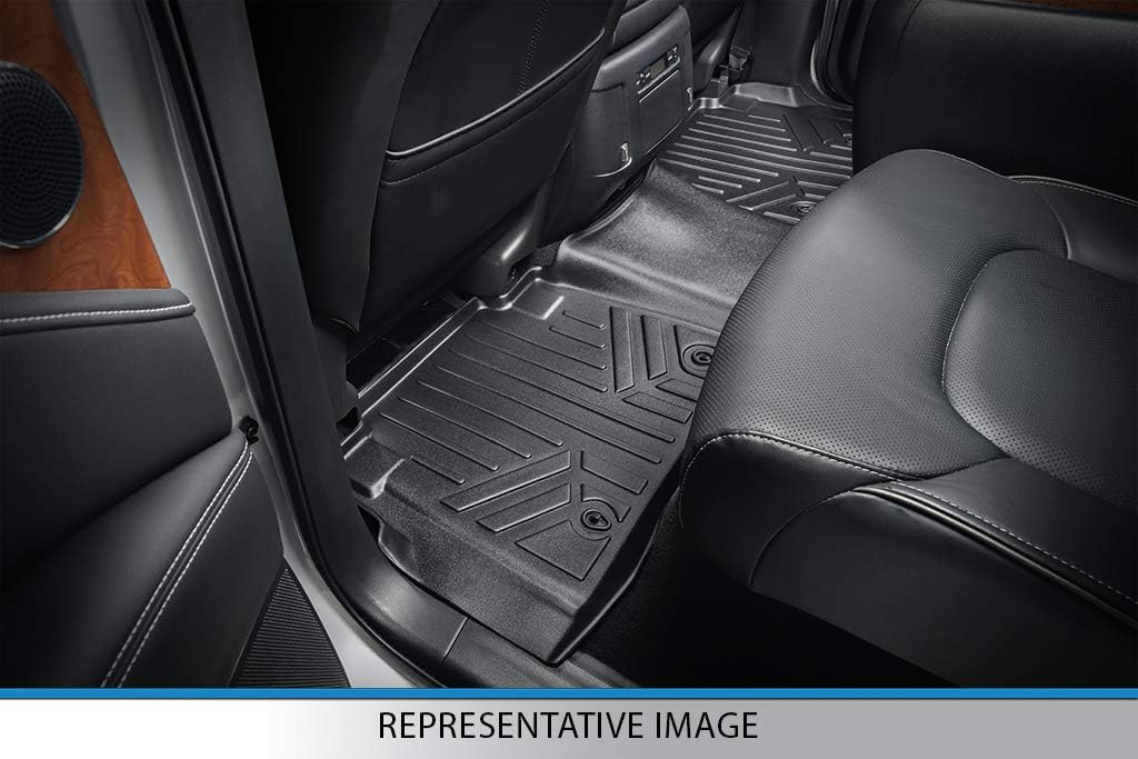 Custom Fit Floor Mats 2 Rows and Cargo Liner Set Black O609