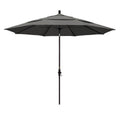11 ft. Bronze Aluminum Market Patio Umbrella with Collar Tilt Crank Lift K128806