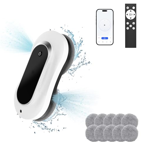 Window Cleaning Robot with Dual Water Spray, 3000Pa Suction Power I589