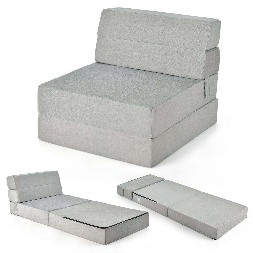 Grey Convertible Sleeper Chair W961246