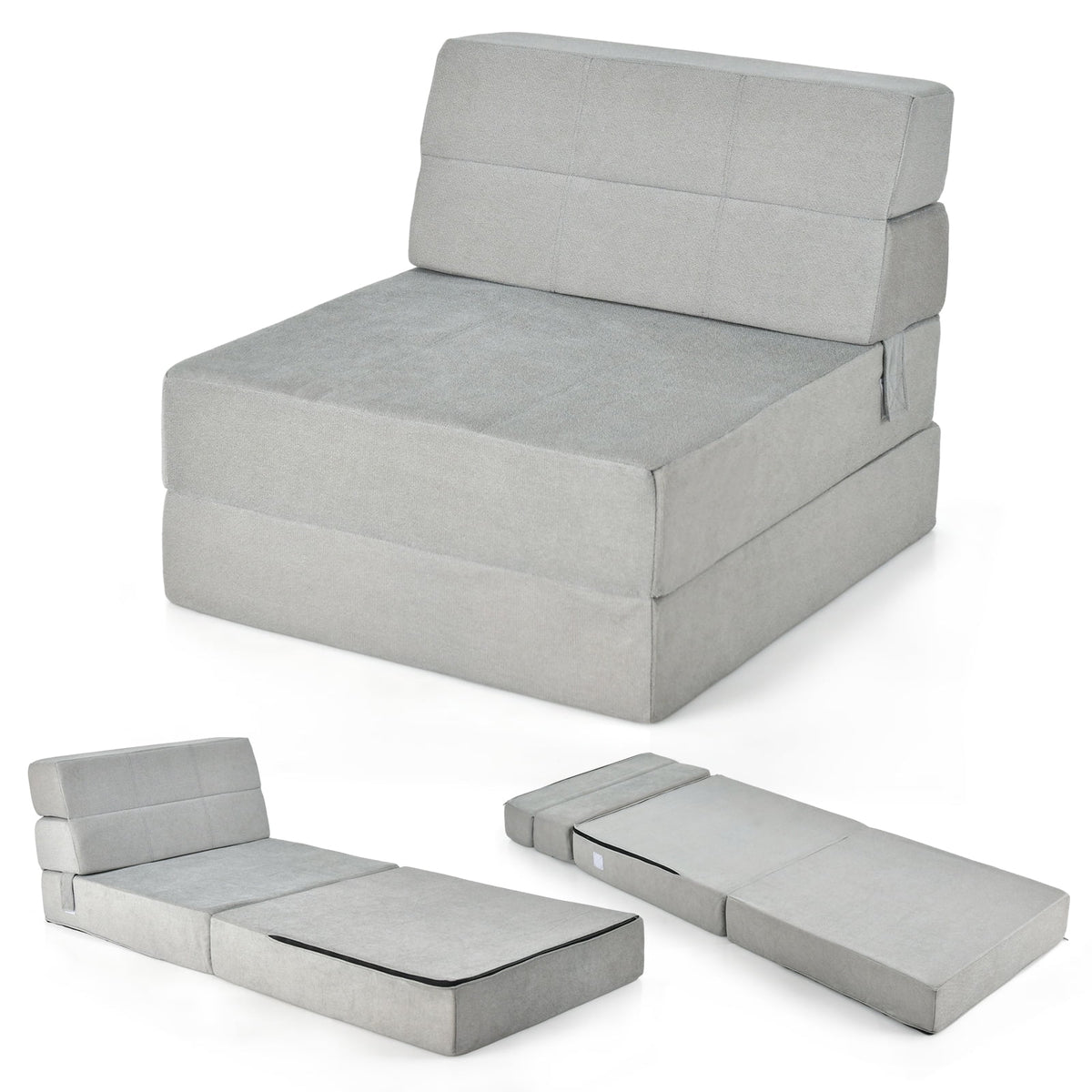 Grey Convertible Sleeper Chair W961246