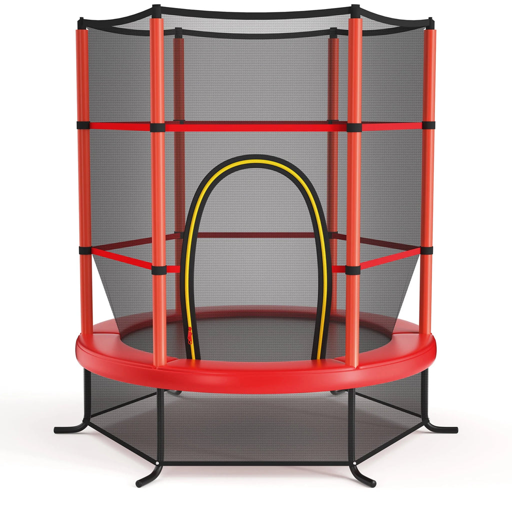 55'' Recreational Trampoline with Enclosure Net O4426