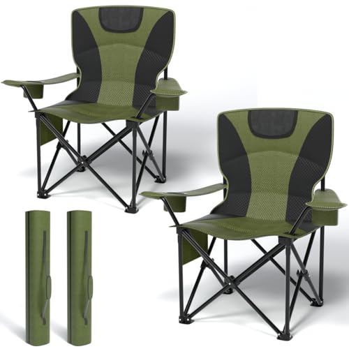 Heavy Duty Folding Chair 500LB Capacity with Cup Holder S795