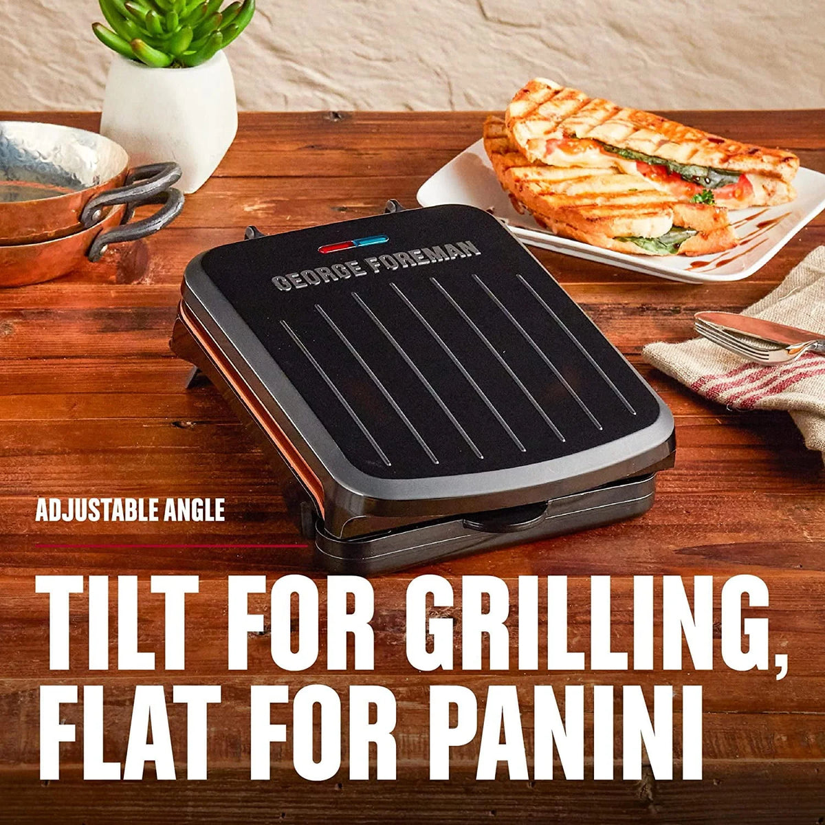Black Electric Indoor Grill and Panini Press K232418