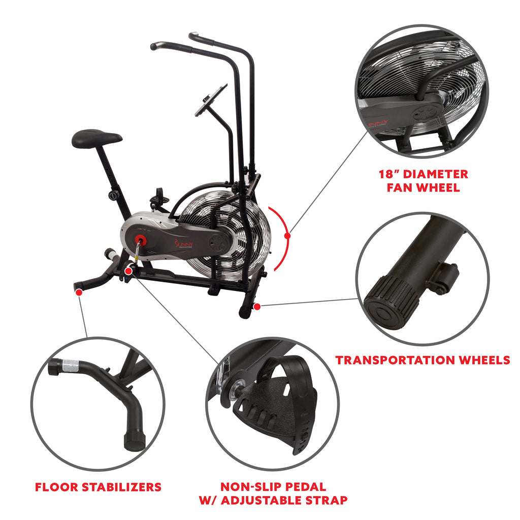 Indoor Stationary Upright Air Bike R1798