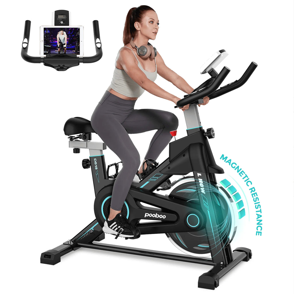 Indoor Cycling Bike Stationary Magnetic Resistance 350lb Flywheel 35lbs S7125