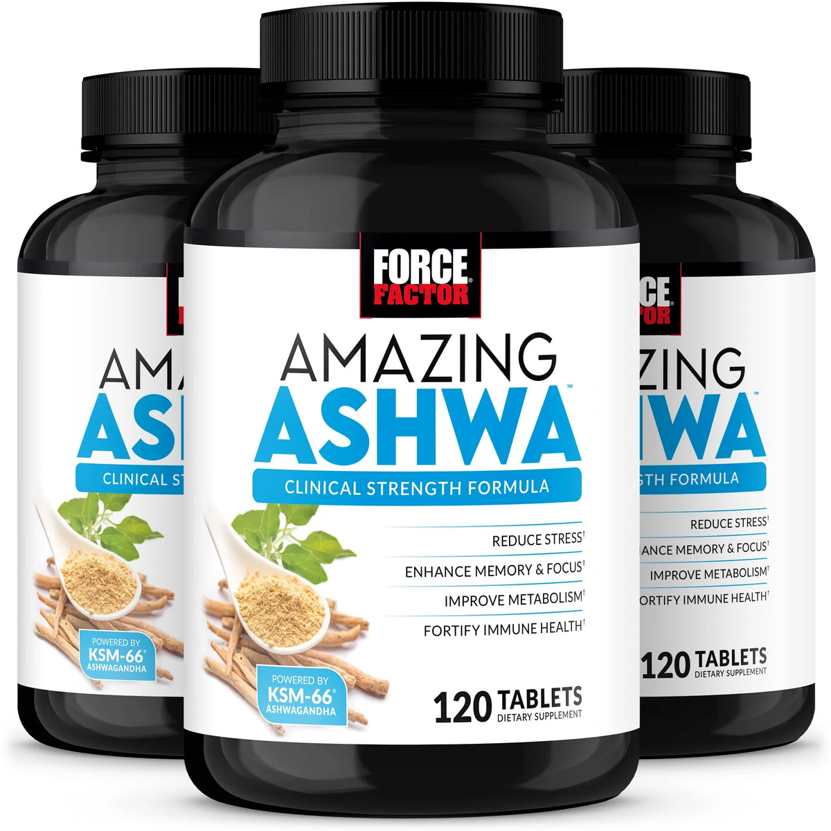 Ashwagandha Supplement with Vitamins, Minerals, and Antioxidants, 360 Tablets A47208