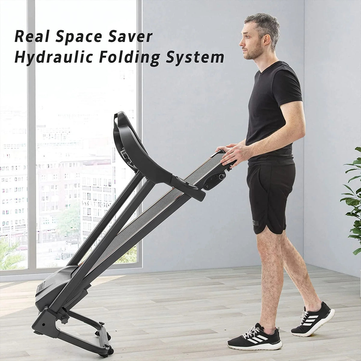 Folding Treadmill with Bluetooth and Incline W18652