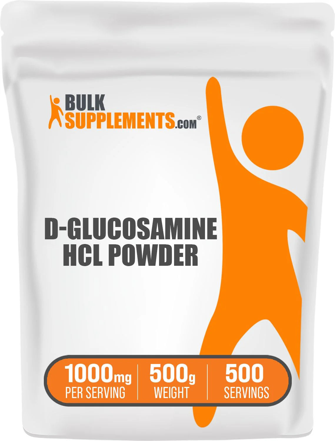 Glucosamine HCl Powder 1000mg Gluten Free 500g O296820