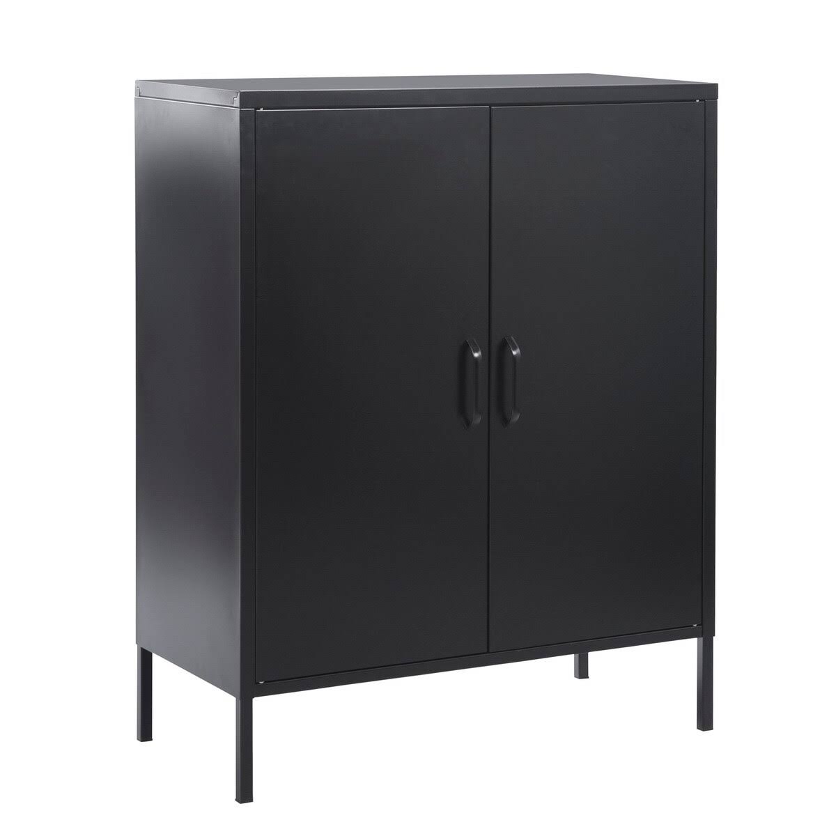 White Metal 2-Door Storage Cabin F85315