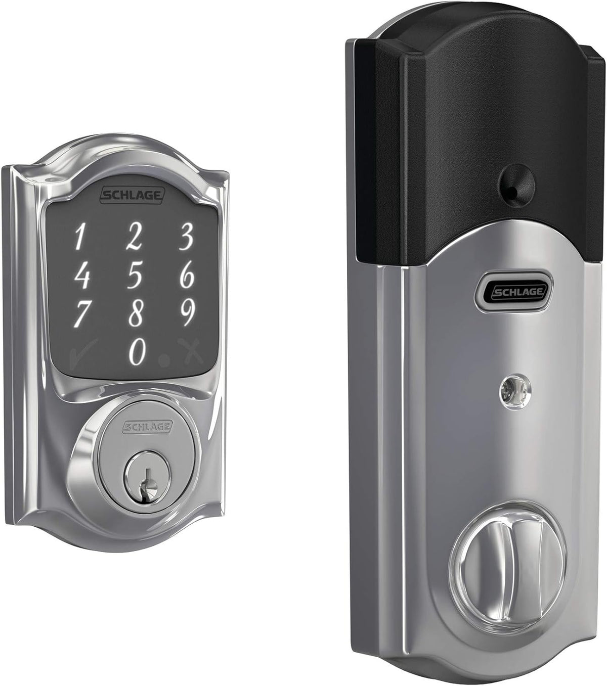 Touchscreen Smart Deadbolt with Built-in Alarm C804846