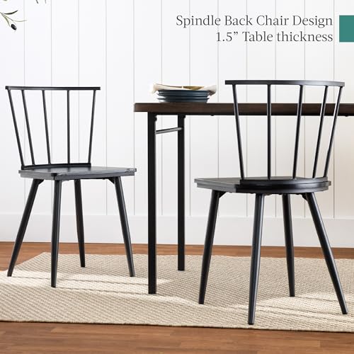 4-Piece Dining Table Set with 2 Chairs and Bench T451