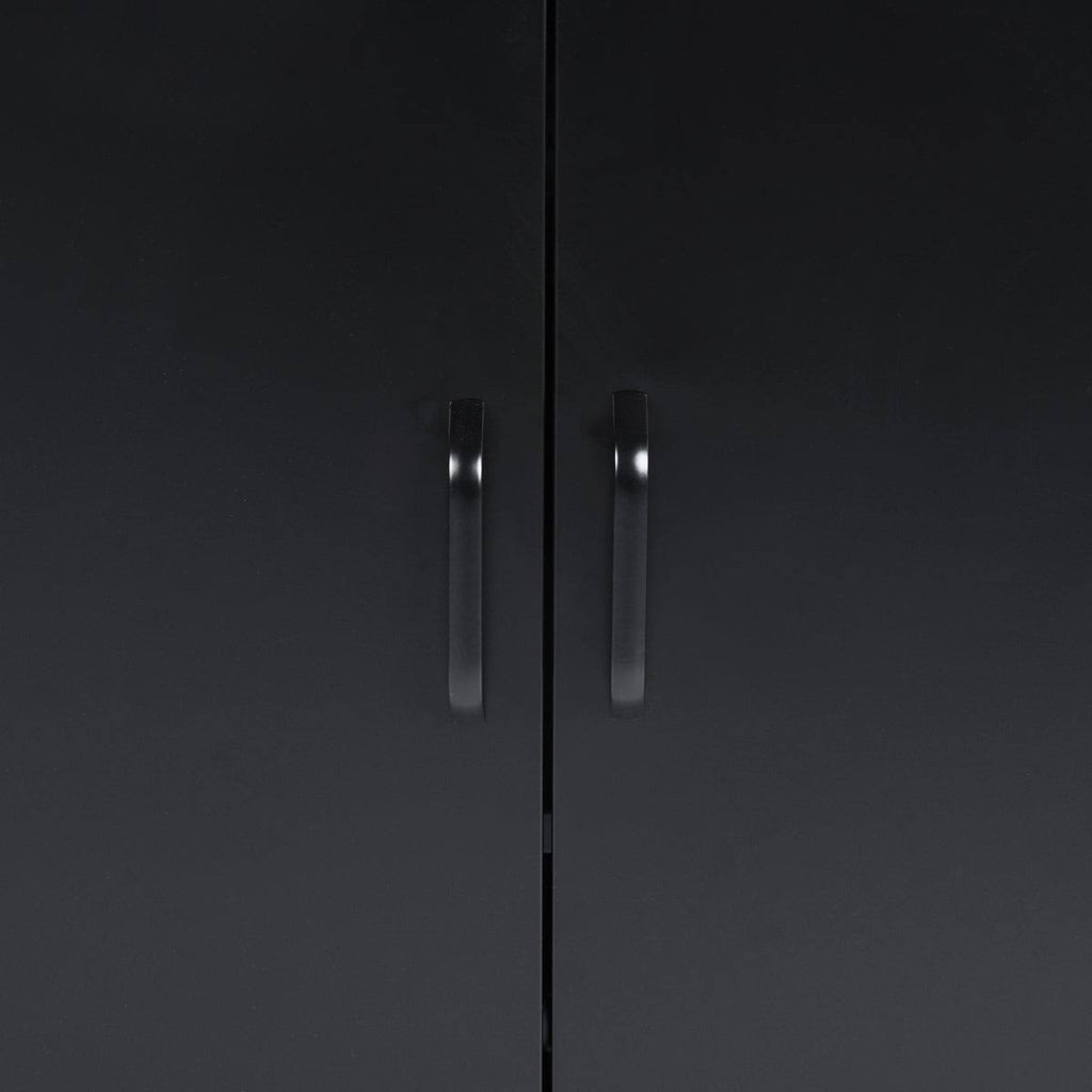 White Metal 2-Door Storage Cabin F85315