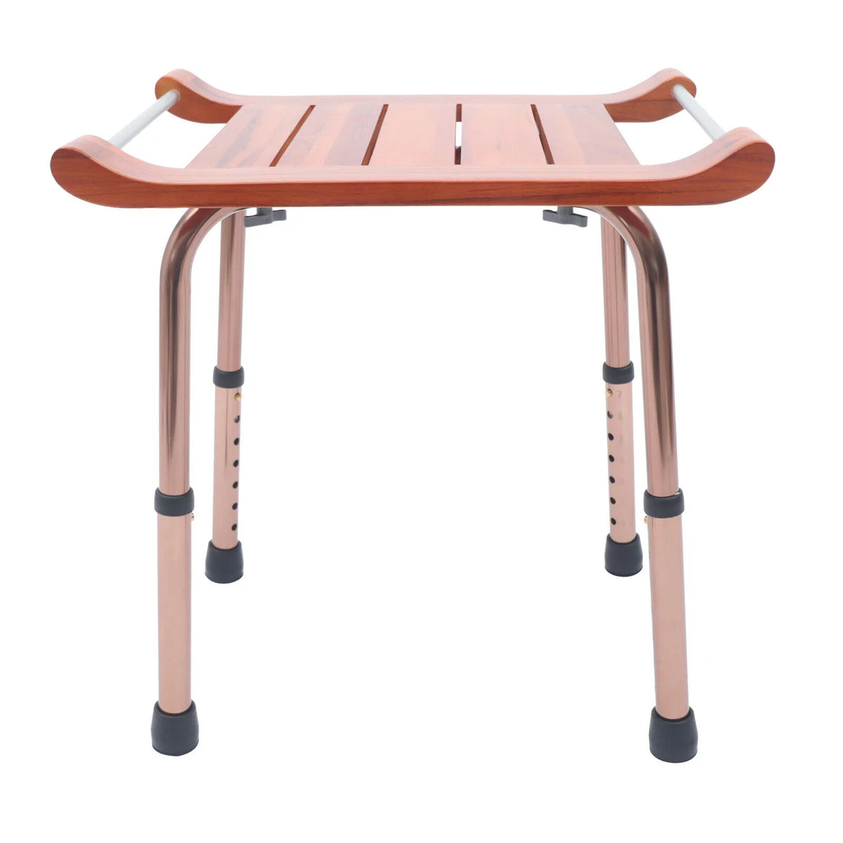 Teak Shower Stool Non-Slip Adjustable U707
