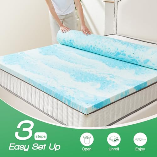 3 Inch Gel Infused Memory Foam Mattress Topper Full F8443