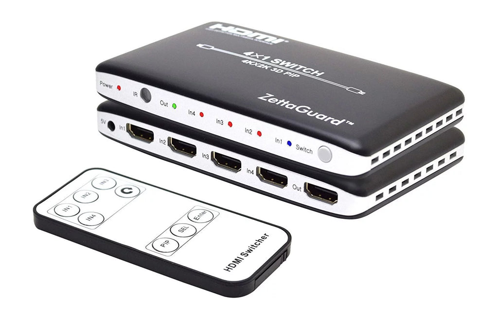 4 Port 4K HDMI Switch with PIP and IR Remote Control O382639