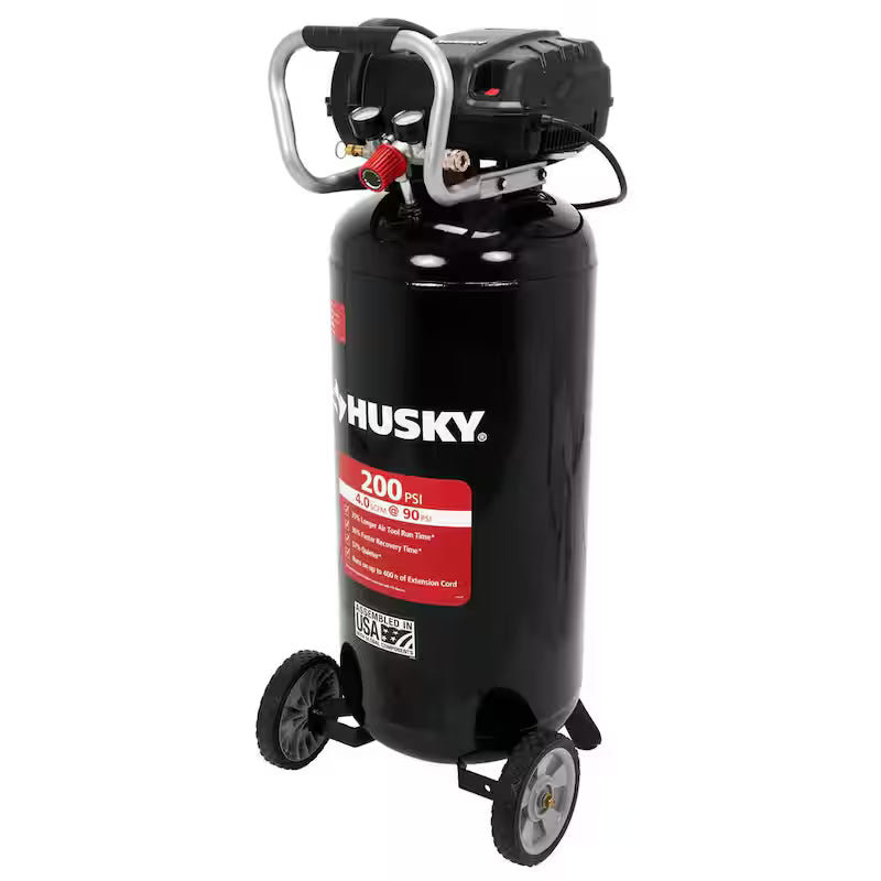 20 Gal. 200 PSI Oil Free Portable Vertical Electric Air Compressor D1257