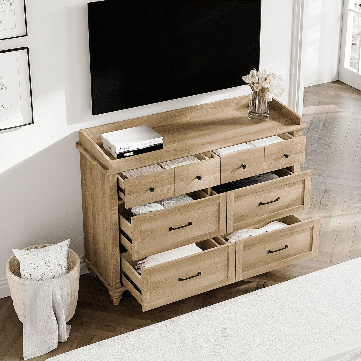 Wood Kids Dresser with 6 Drawers R2533