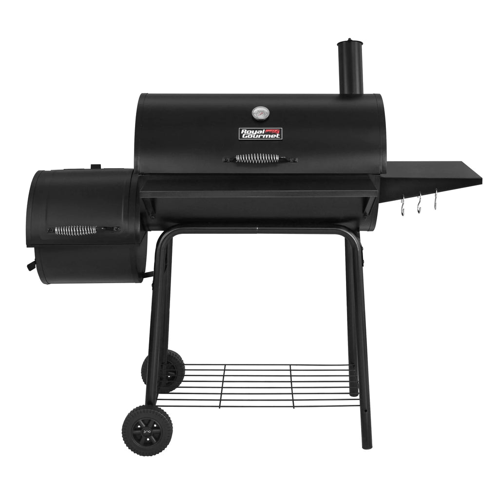 Steel Charcoal Grill with Offset Smoker Z438