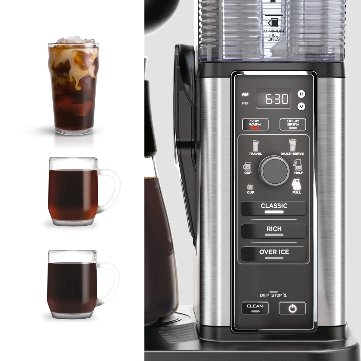 Hot & Iced Single Serve Coffee Maker F62686