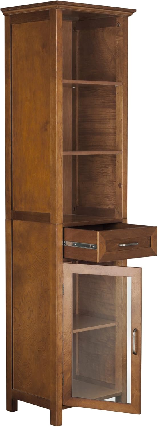 Linen Cabinet with Drawer and 3-Shelf I397