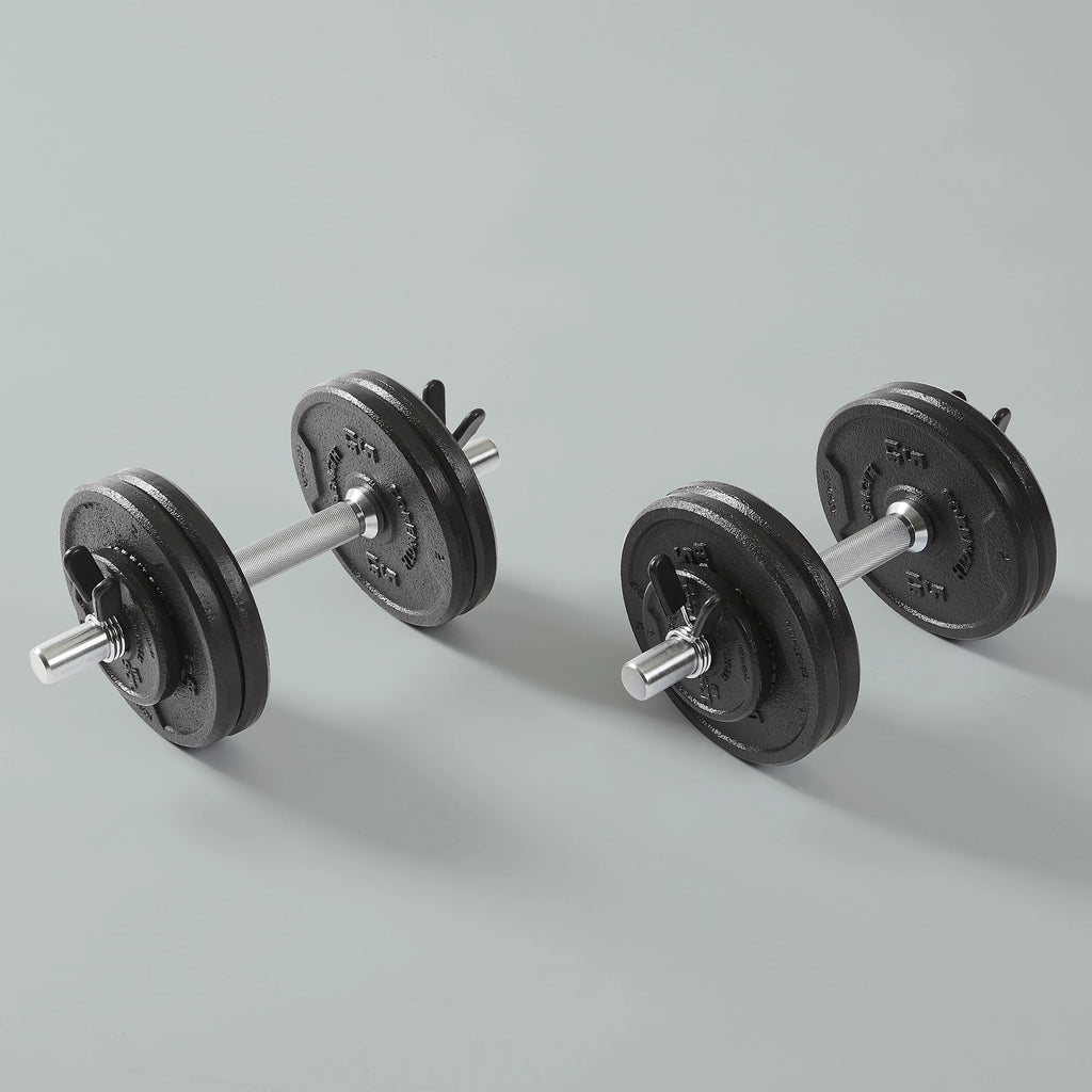 110lb Adjustable Weight Set with Barbell and Dumbbells B1745