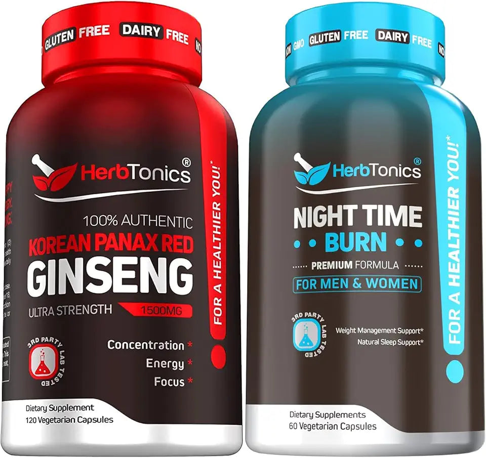 1500mg Korean Red Panax Ginseng with Melatonin U5166