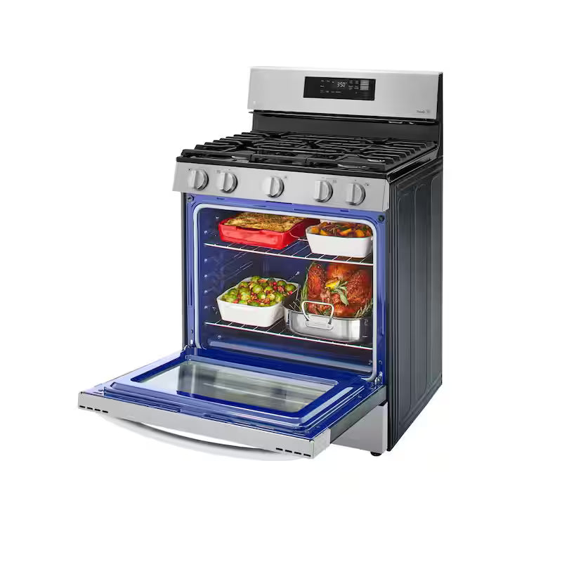 5.8 cu.ft. Smart Single Oven Gas Range with EasyClean, Wi-Fi Enabled Stainless Steel M933