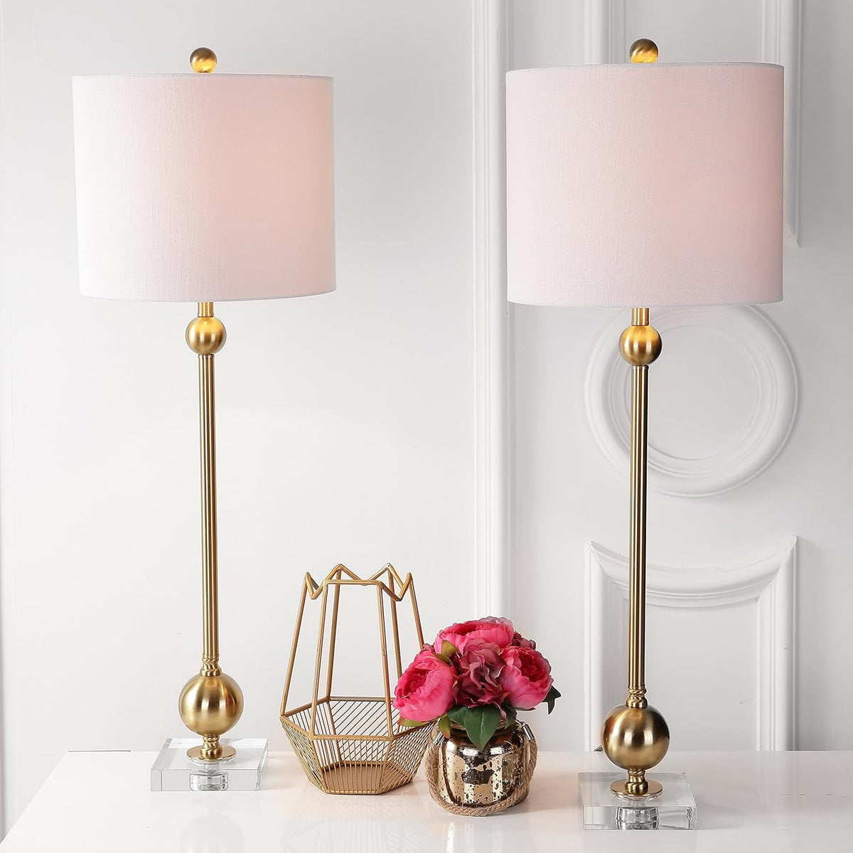 Metal LED Table Lamp Set of 2 V40527