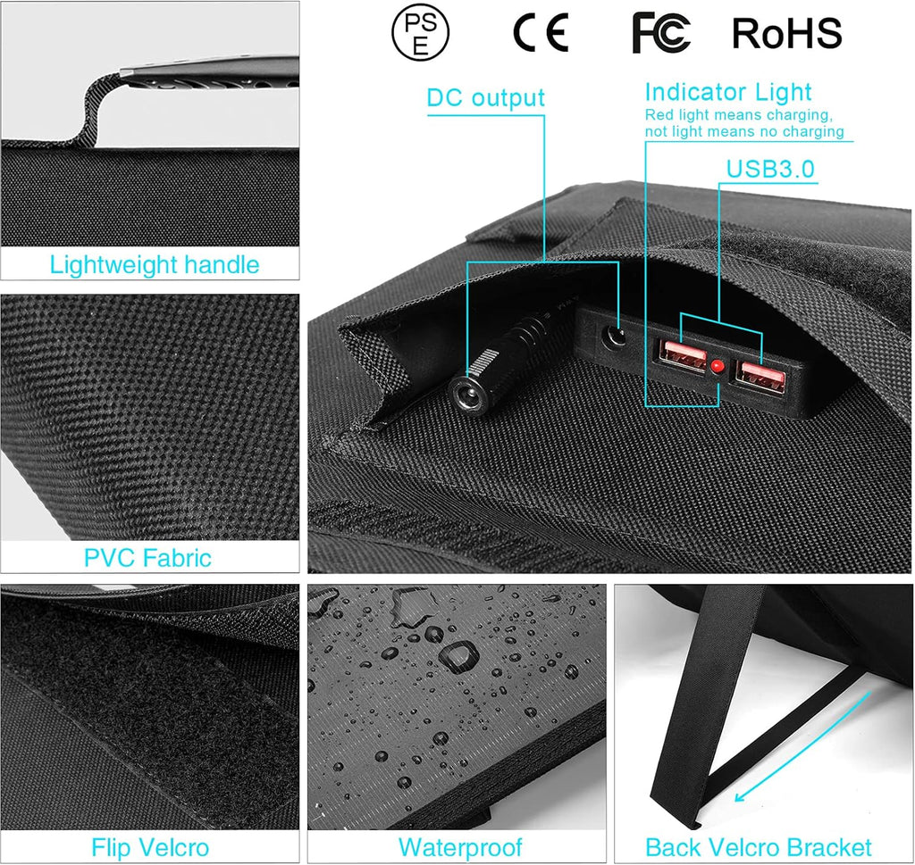 60W Foldable Portable Solar Panel U204687