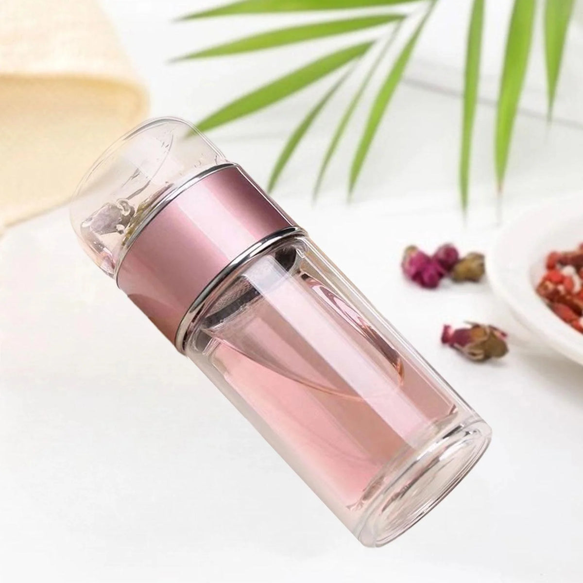 Glass Tea Infuser Bottle 350ml C20611