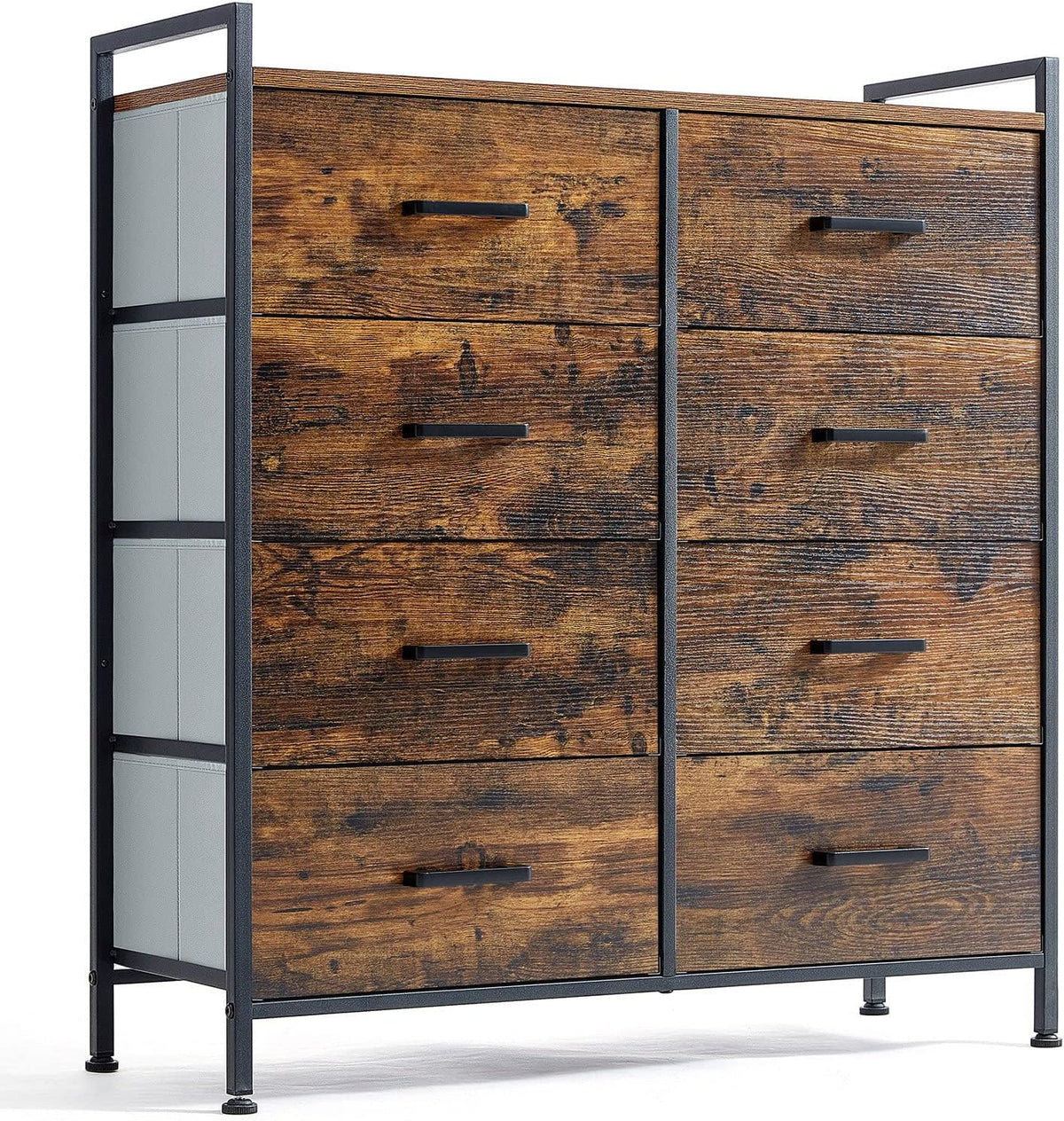 8 Drawer Wood Dresser with Metal Frame L85343