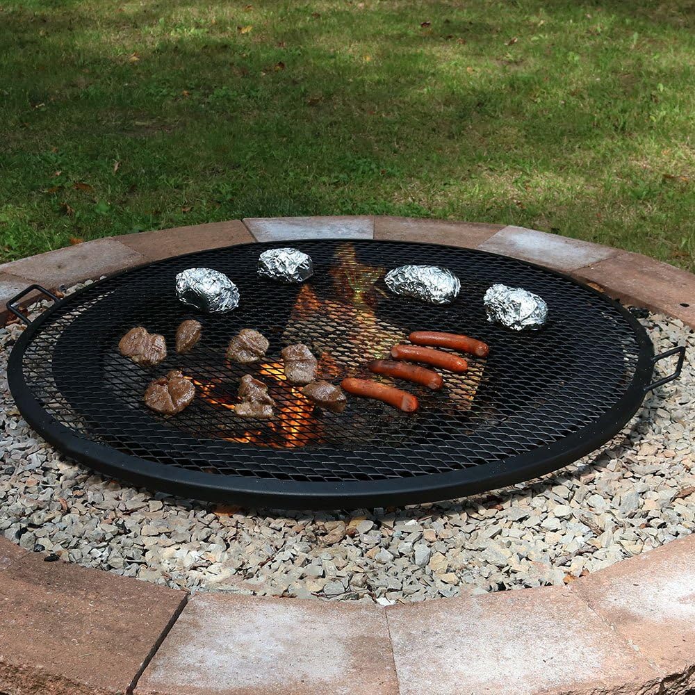 Round Heavy-Duty Steel Campfire Cooking Grate Q447523