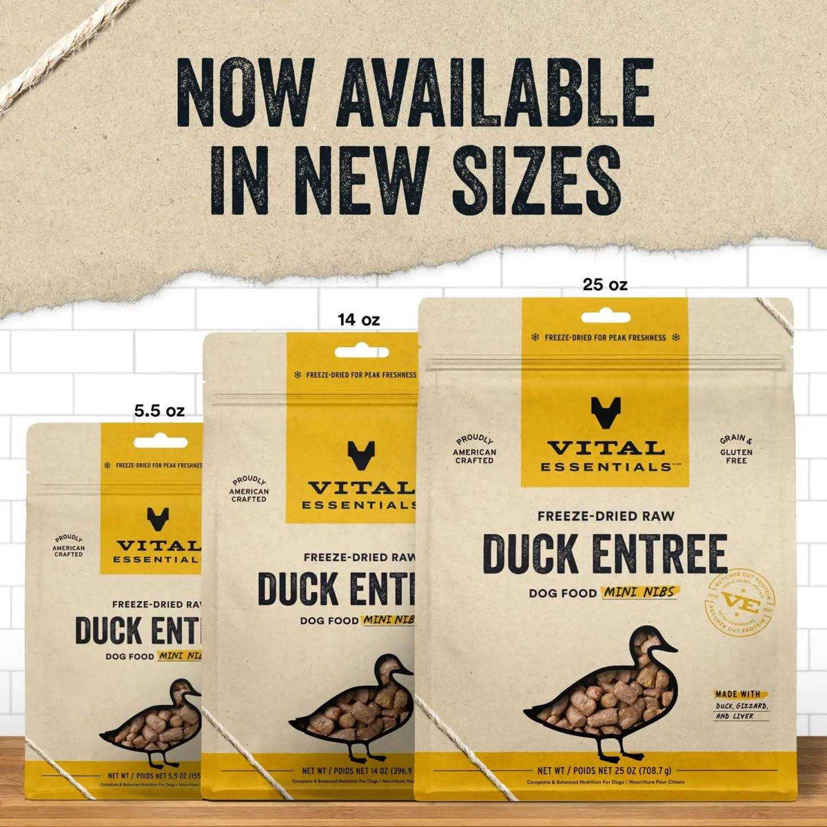 Duck Entree Freeze-Dried Raw Dog Food F20837