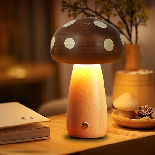 Portable Cordless Rechargeable LED Mushroom Lamp Y42629
