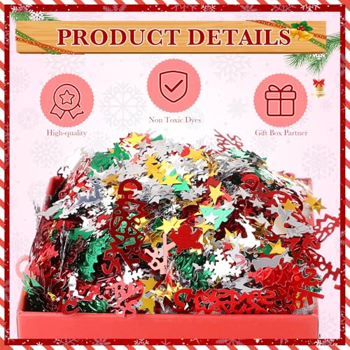 1lb Christmas Glitter Confetti Y90451