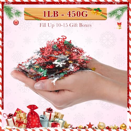 1lb Christmas Glitter Confetti Y90451