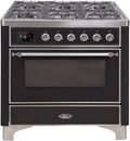 Glossy Black Dual Fuel Propane Gas Range E8369