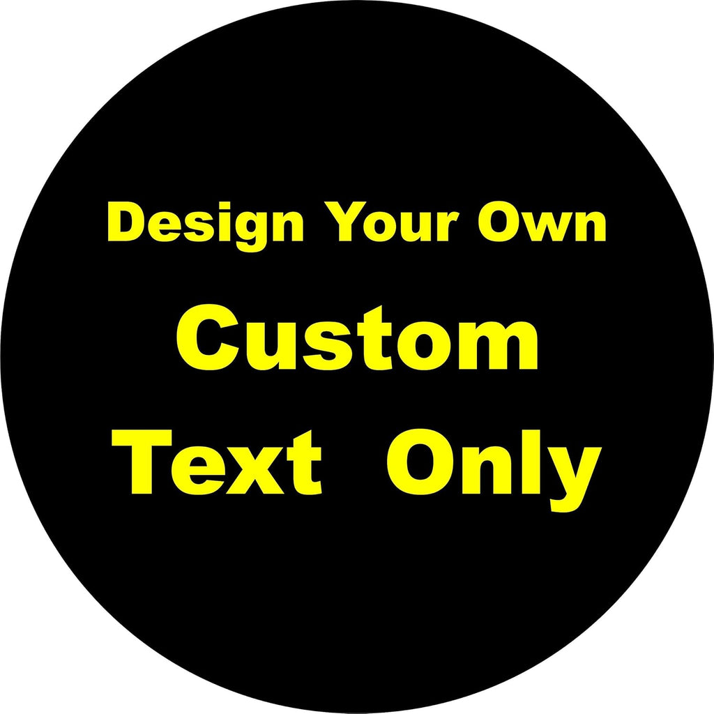 Custom Text Only Lettering Spare Tire Cover G689590