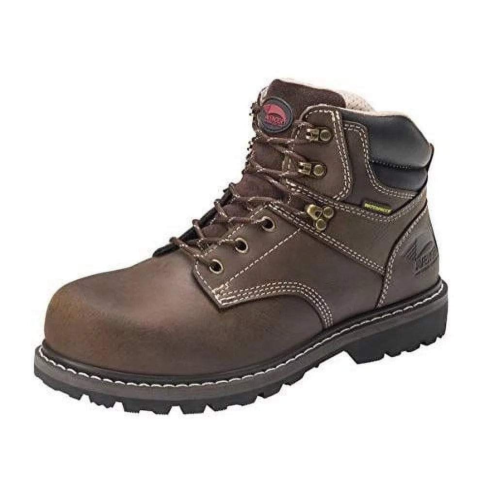 Brown 6-inch Steel Toe Waterproof Work Boots I880